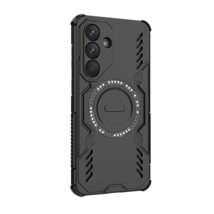 OEM - Samsung Galaxy S26 Plus Mobilskal Magnetiskt Butterfly Armor PC + TPU - Svart