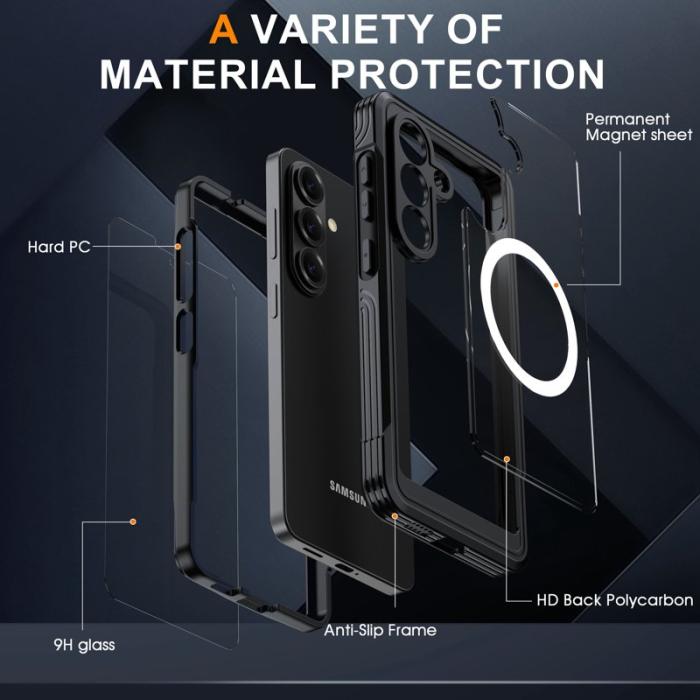 OEM - Samsung Galaxy S26 Plus Mobilskal Plast Magnetiskt Skydd - Svart
