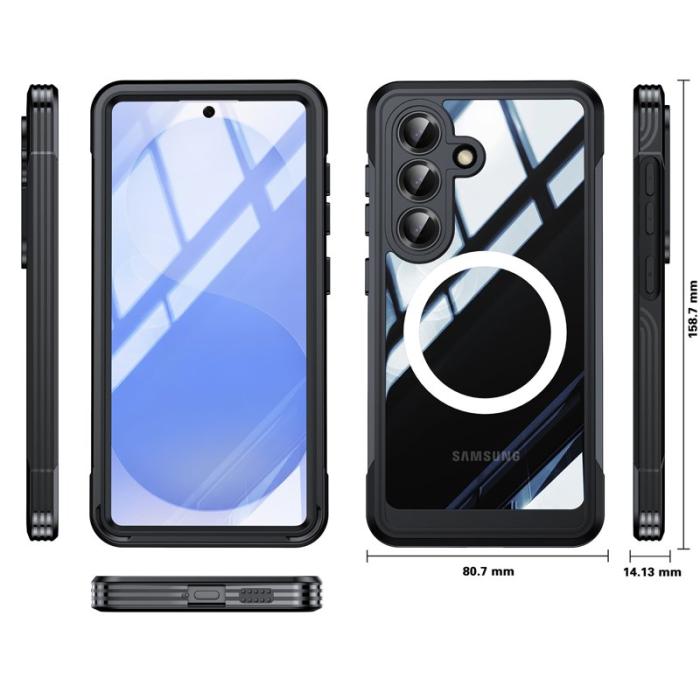 OEM - Samsung Galaxy S26 Plus Mobilskal Plast Magnetiskt Skydd - Svart