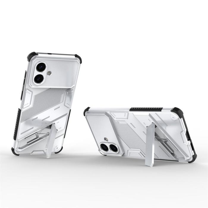 OEM - Samsung Galaxy S26 Plus Mobilskal Plast Stötsäker Med Ställ - Vit