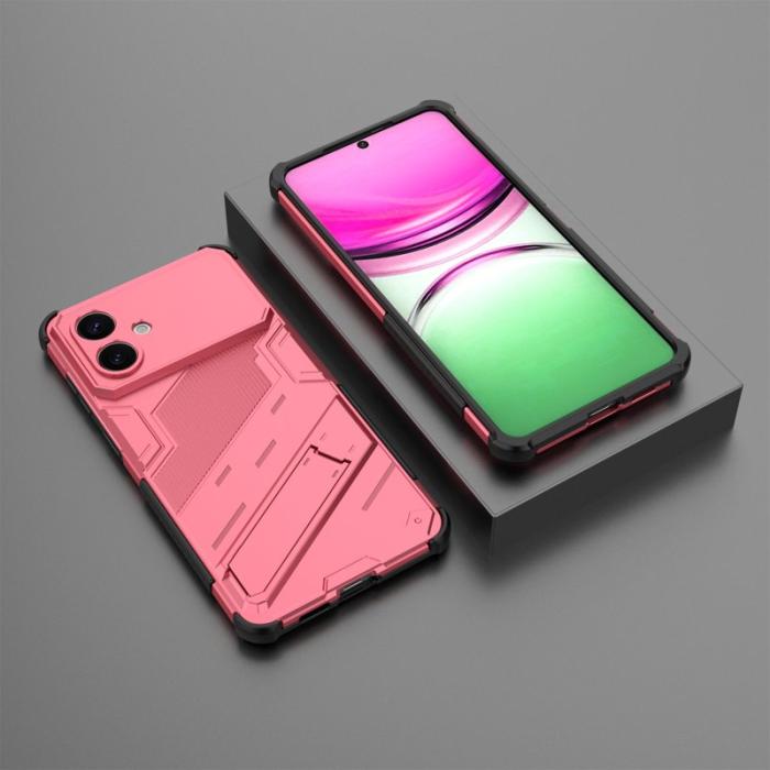 OEM - Samsung Galaxy S26 Plus Mobilskal Plast Stöttålig Med Ställ - Rosa