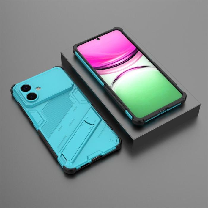 OEM - Samsung Galaxy S26 Plus Mobilskal Plast Stöttåligt Med Ställ - Blå