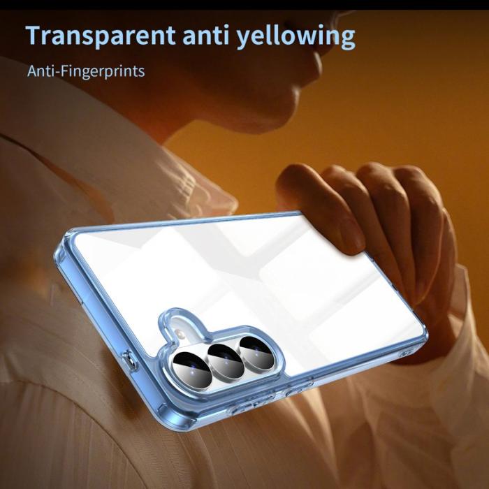 OEM - Samsung Galaxy S26 Plus Mobilskal TPU + Akryl Baksida Anti-Gulning - Blå