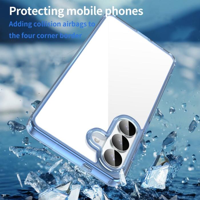 OEM - Samsung Galaxy S26 Plus Mobilskal TPU + Akryl Baksida Anti-Gulning - Blå