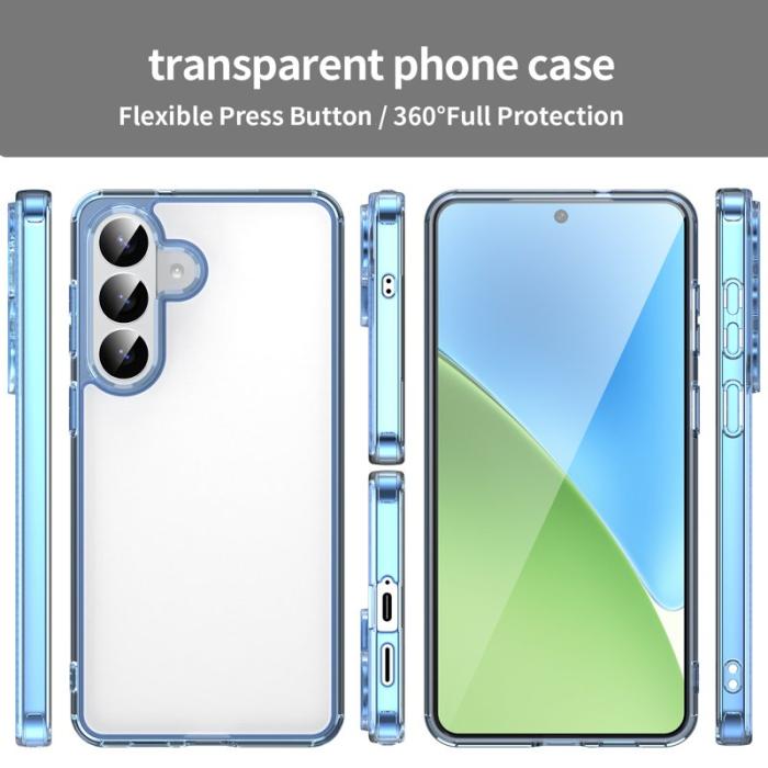 OEM - Samsung Galaxy S26 Plus Mobilskal TPU + Akryl Baksida Anti-Gulning - Blå