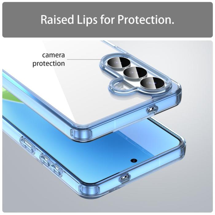 OEM - Samsung Galaxy S26 Plus Mobilskal TPU + Akryl Baksida Anti-Gulning - Blå