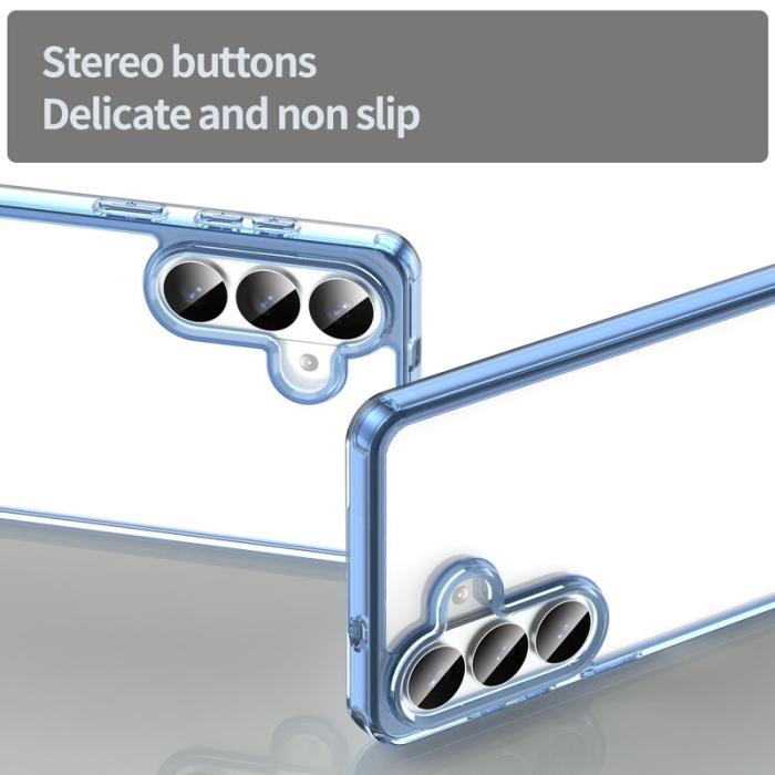 OEM - Samsung Galaxy S26 Plus Mobilskal TPU + Akryl Baksida Anti-Gulning - Blå