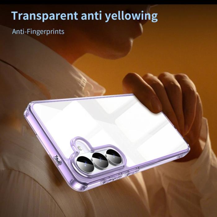 OEM - Samsung Galaxy S26 Plus Mobilskal TPU + Akryl Baksida Anti-Gulning - Lila