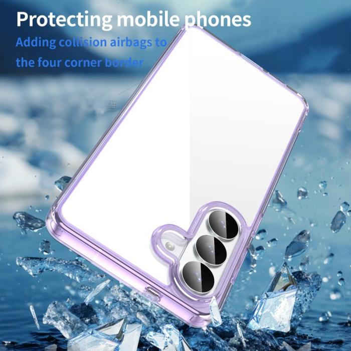 OEM - Samsung Galaxy S26 Plus Mobilskal TPU + Akryl Baksida Anti-Gulning - Lila