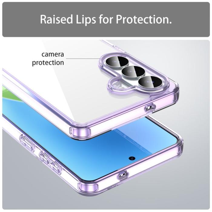 OEM - Samsung Galaxy S26 Plus Mobilskal TPU + Akryl Baksida Anti-Gulning - Lila