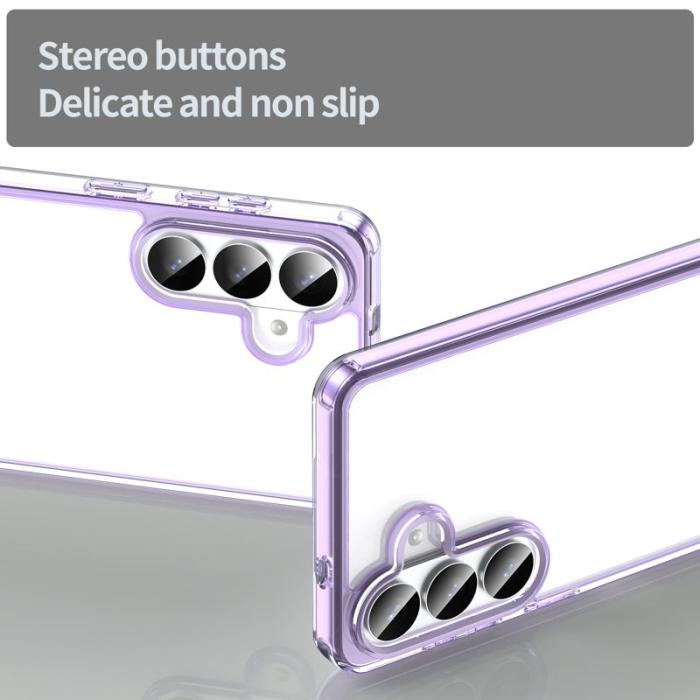 OEM - Samsung Galaxy S26 Plus Mobilskal TPU + Akryl Baksida Anti-Gulning - Lila