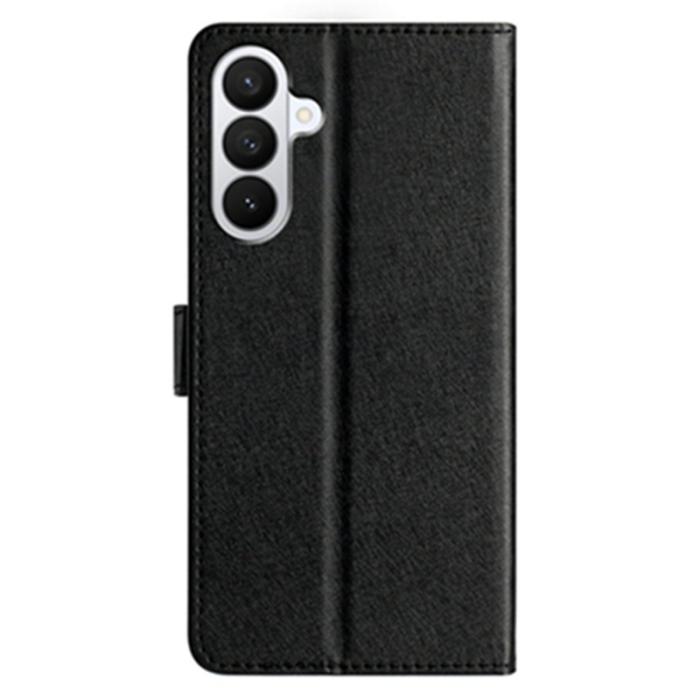 OEM - Samsung Galaxy S26 Pro Fodral Äkta Läder Folio Magnetlås - Svart