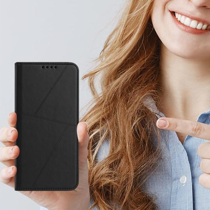 OEM - Samsung Galaxy S26 Pro Fodral Magnetisk Stängning Äkta Läder - Svart