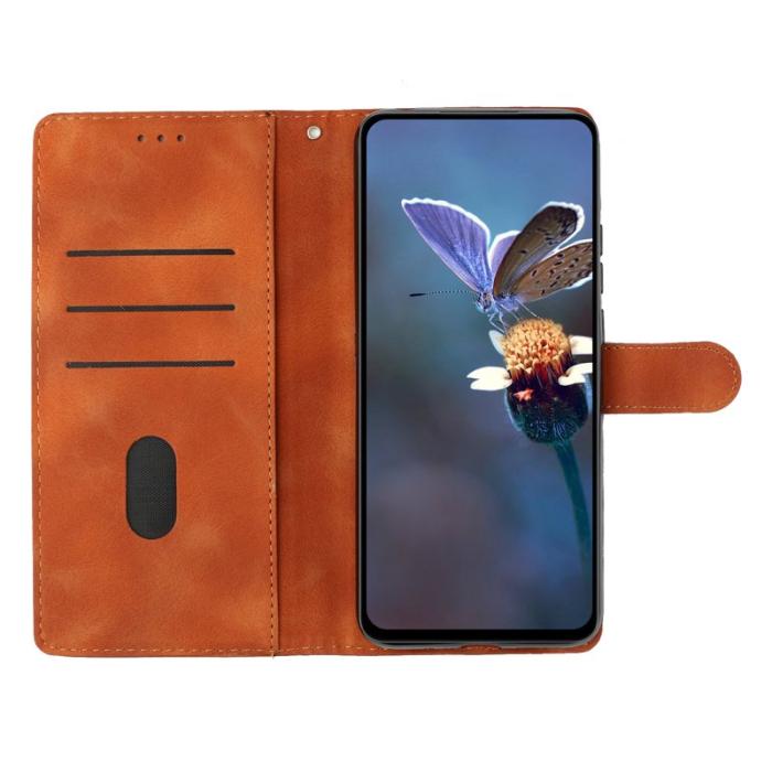 OEM - Samsung Galaxy S26 Pro Skal Butterfly Blommönster Konstläder - Brun