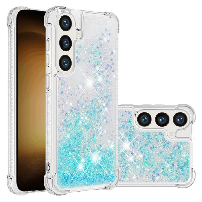 OEM - Samsung Galaxy S26 Pro Skal TPU Glittrande Stötskydd - Blå/Pentagram