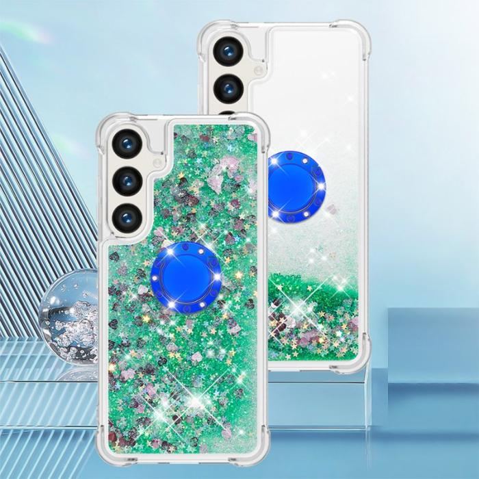 OEM - Samsung Galaxy S26 Pro Skal TPU Stöd Fodral - Grön / Hjärtor