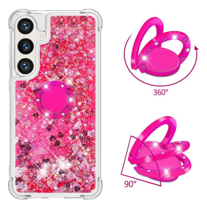 OEM - Samsung Galaxy S26 Pro Skal TPU Stöd Fodral - Rosa / Hjärtar