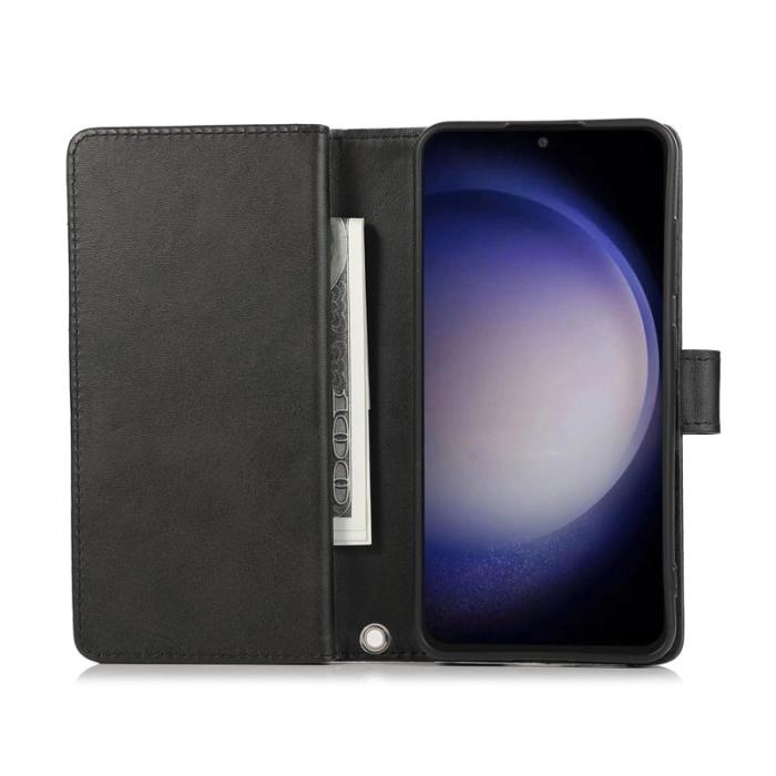 OEM - Samsung Galaxy S26/S26 Pro Fodral Äkta Läder Magnetiskt Skydd - Svart