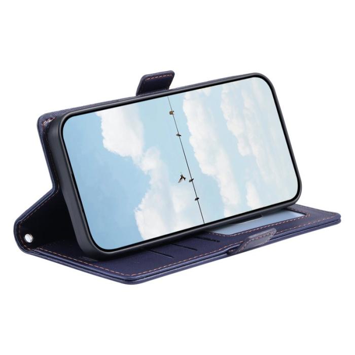 OEM - Samsung Galaxy S26/S26 Pro Fodral Äkta Läder Rhombus - Blå