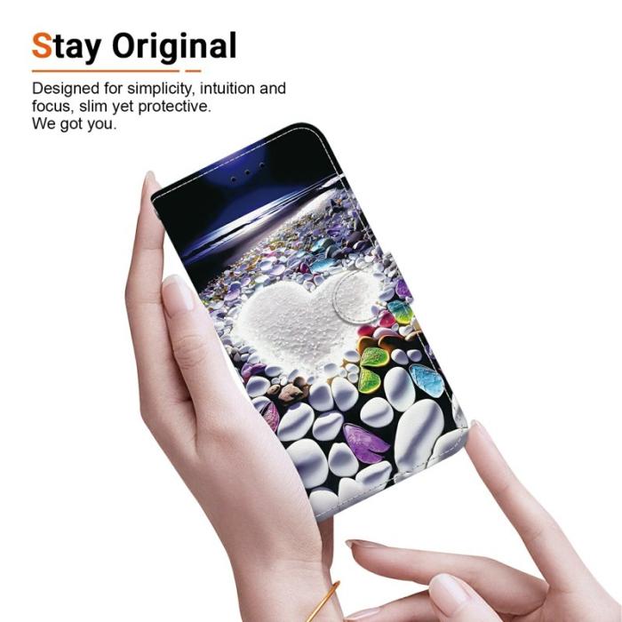 OEM - Samsung Galaxy S26 / S26 Pro Fodral Mönstertryck Konstläder - Hjärta