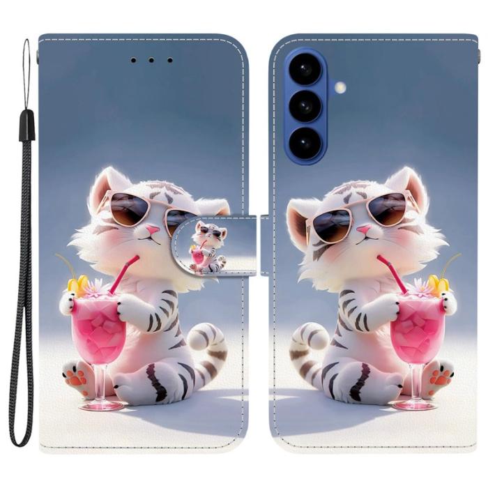 OEM - Samsung Galaxy S26 / S26 Pro Fodral Mönstertryck Konstläder - Tecknad Tiger