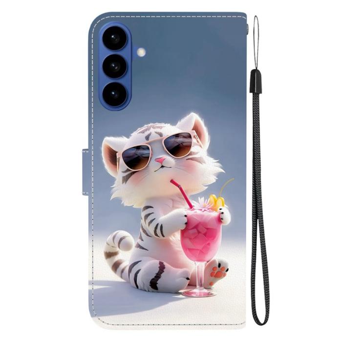 OEM - Samsung Galaxy S26 / S26 Pro Fodral Mönstertryck Konstläder - Tecknad Tiger