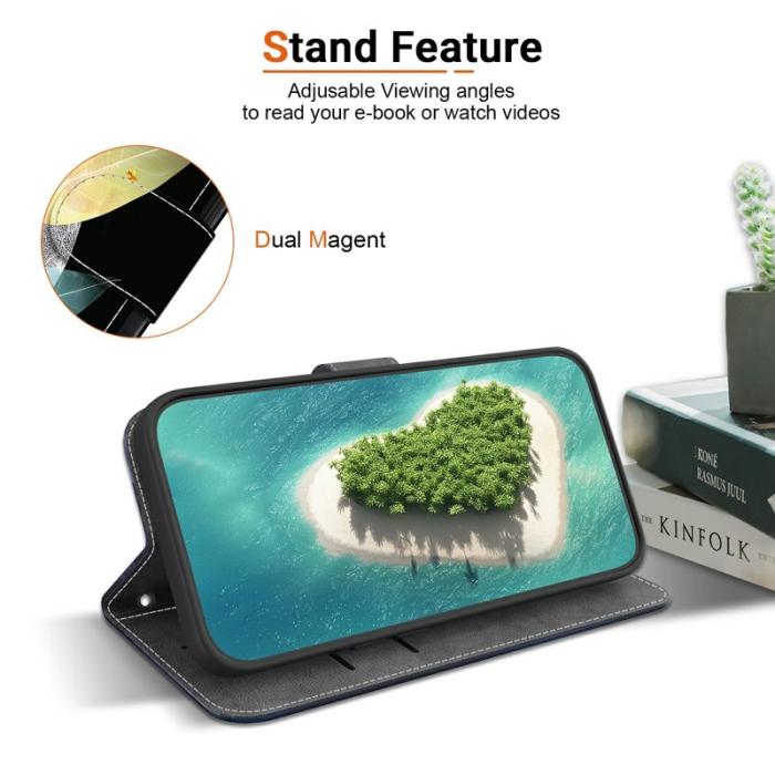 OEM - Samsung Galaxy S26 / S26 Pro Fodral Mönstertryckt Äkta Läder - Färgade Löv