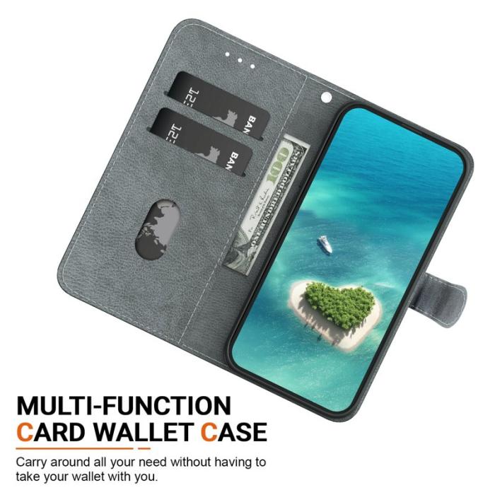 OEM - Samsung Galaxy S26 / S26 Pro Fodral Mönstertryckt Äkta Läder Ställ - Lotus