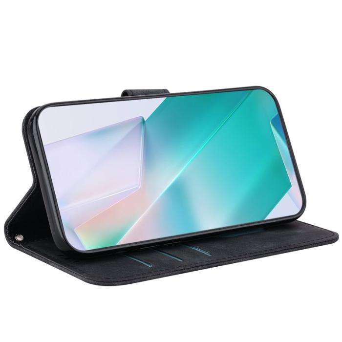 OEM - Samsung Galaxy S26 / S26 Pro Fodral Tigertryck Äkta Läder Stötsäker - Svart