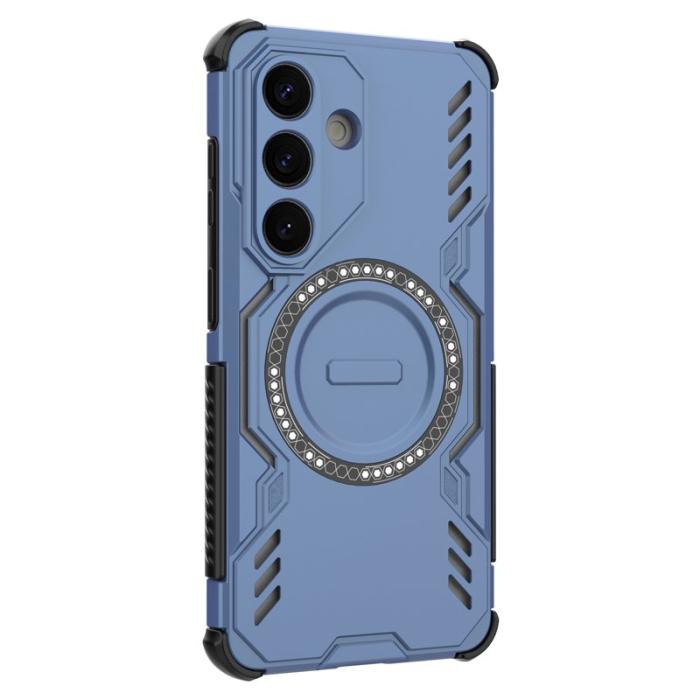 OEM - Samsung Galaxy S26/S26 Pro Magnetiskt Skal Butterfly Armor PC + TPU - Blå