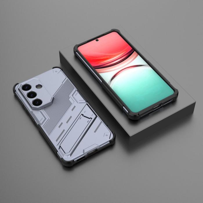 OEM - Samsung Galaxy S26/S26 Pro Skal Plast Stöttålig Med Ställ - Grå