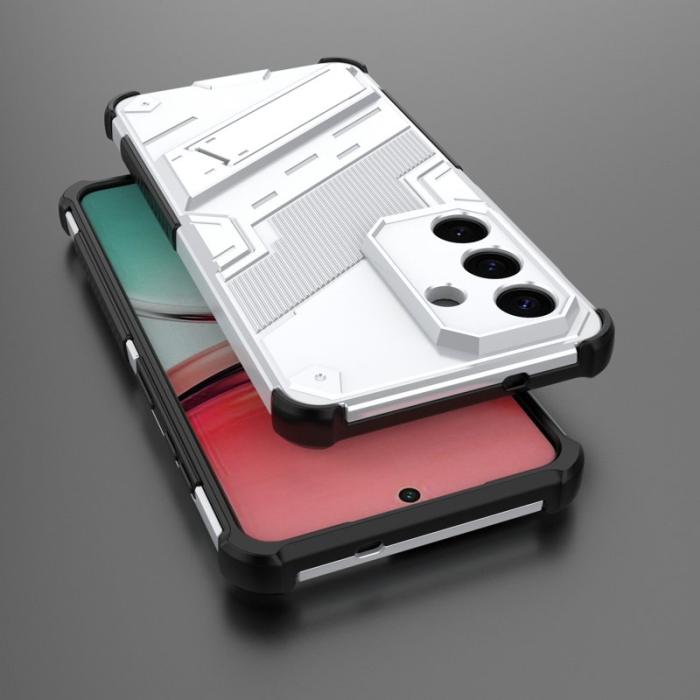 OEM - Mobilskal till Samsung Galaxy S26/S26 Pro Plast Stöttålig Med Ställ - Vit