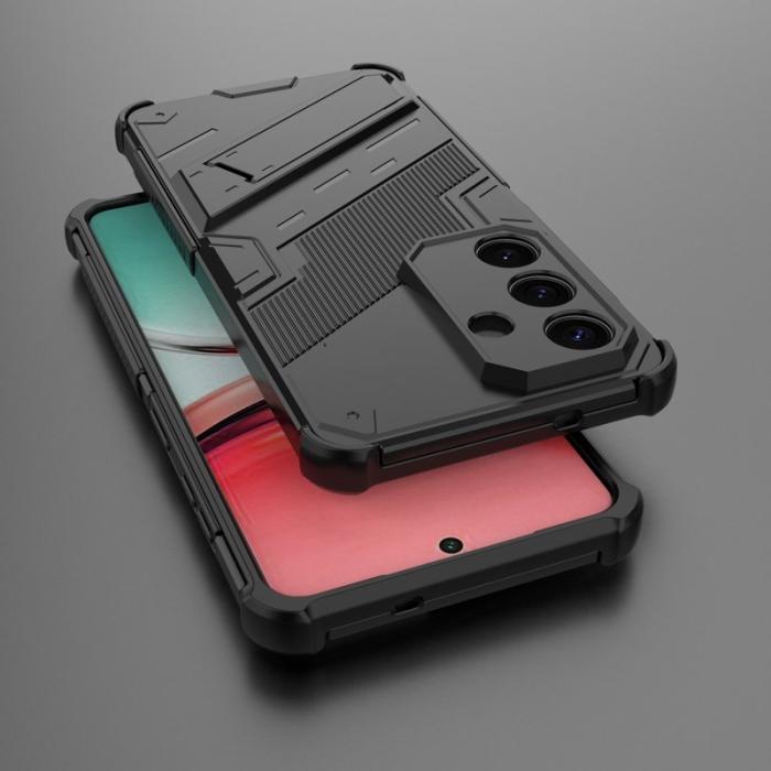 OEM - Samsung Galaxy S26/S26 Pro Skal Plast Stöttåligt Med Ställ - Svart