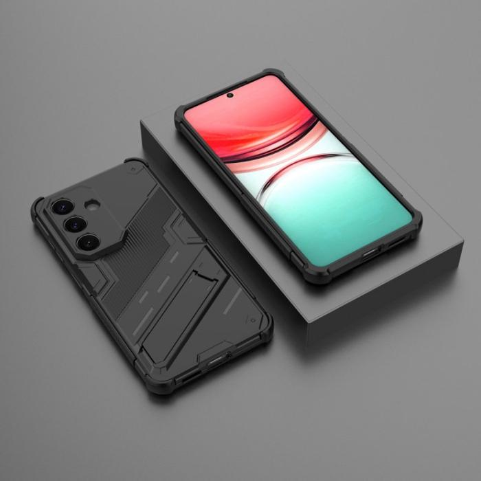 OEM - Samsung Galaxy S26/S26 Pro Skal Plast Stöttåligt Med Ställ - Svart