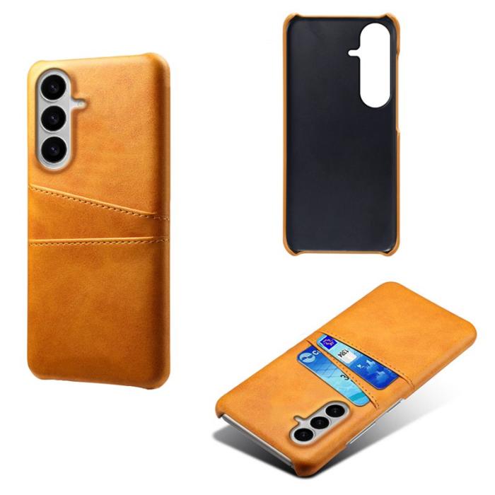 OEM - Samsung Galaxy S26 / S26 Pro Skal PU Läder + Hård PC - Orange