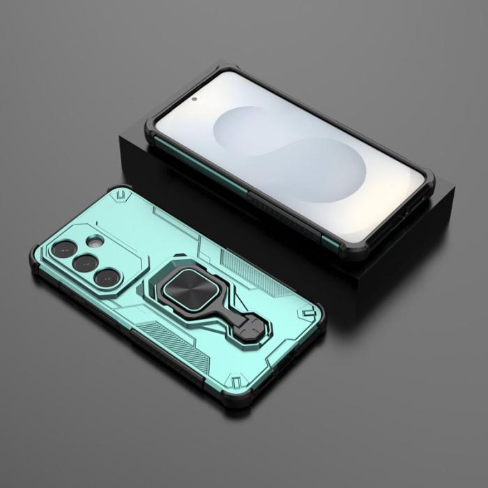 OEM - Samsung Galaxy S26/S26 Pro Skal Rotera Ring Kickstand Plast - Grön