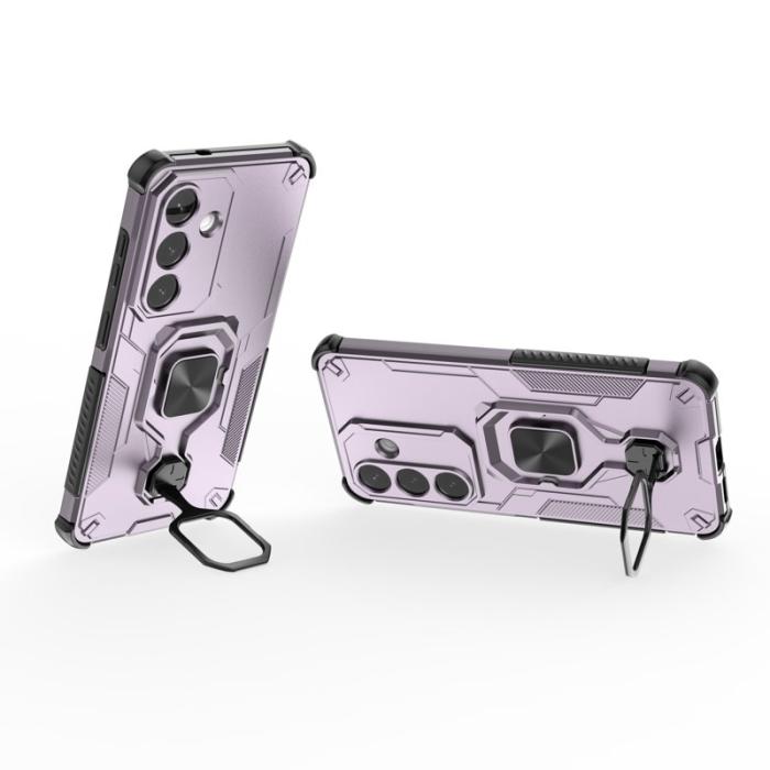 OEM - Samsung Galaxy S26/S26 Pro Skal Rotera Ring Kickstand Plast - Lila