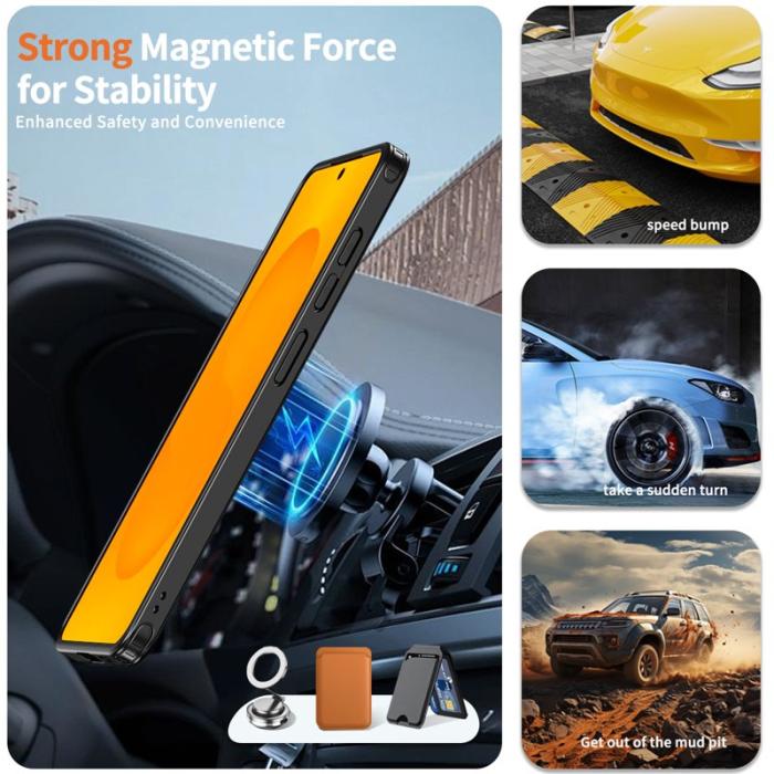 OEM - Samsung Galaxy S26 Skal Magnetiskt TPU + PC Skydd - Lila