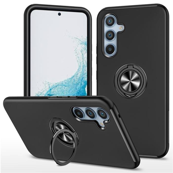 OEM - Samsung Galaxy S26 Skal Plast med Rotbart Ringfäste - Svart