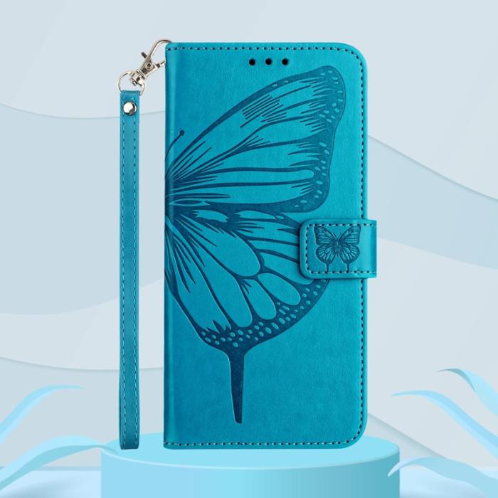 OEM - Samsung Galaxy S26 Ultra Fodral Äkta Läder Med Handledsrem - Blå