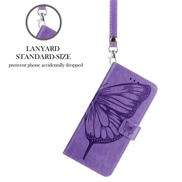 OEM - Samsung Galaxy S26 Ultra Fodral Äkta Läder Med Handledsrem - Lila