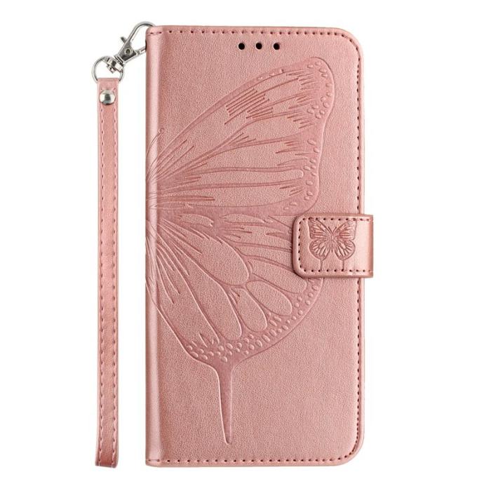 OEM - Samsung Galaxy S26 Ultra Fodral Äkta Läder Med Handledsrem - Roséguld