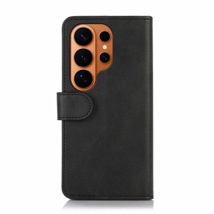 OEM - Samsung Galaxy S26 Ultra Fodral Äkta Läder Ställ - Svart