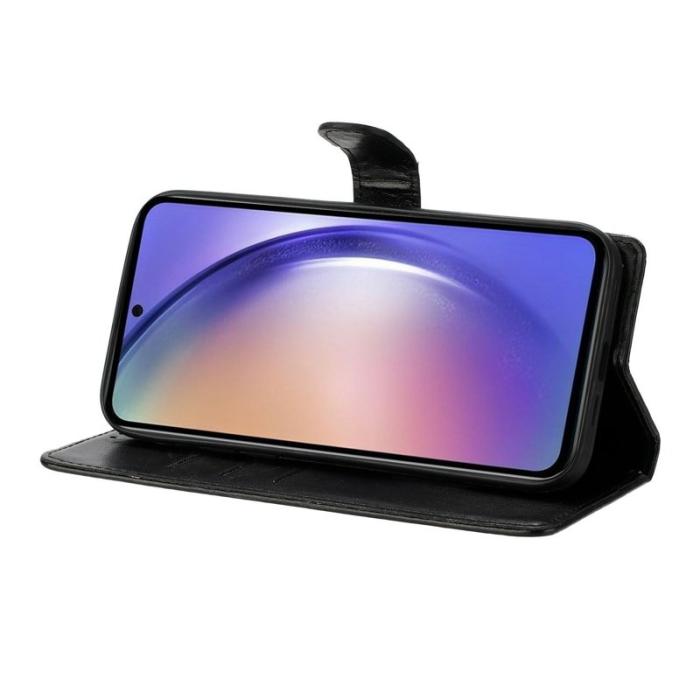 OEM - Samsung Galaxy S26 Ultra Fodral Glitter Anti-Scratch Äkta Läder - Svart