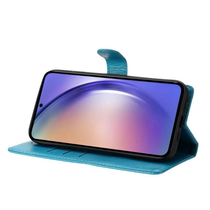 OEM - Samsung Galaxy S26 Ultra Fodral Glitter Anti-Scratch Konstläder - Blå