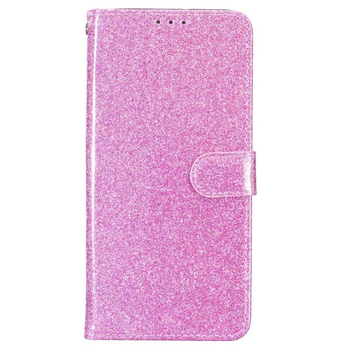 OEM - Samsung Galaxy S26 Ultra Fodral Glitter Anti-Scratch Konstläder - Ljus Lila
