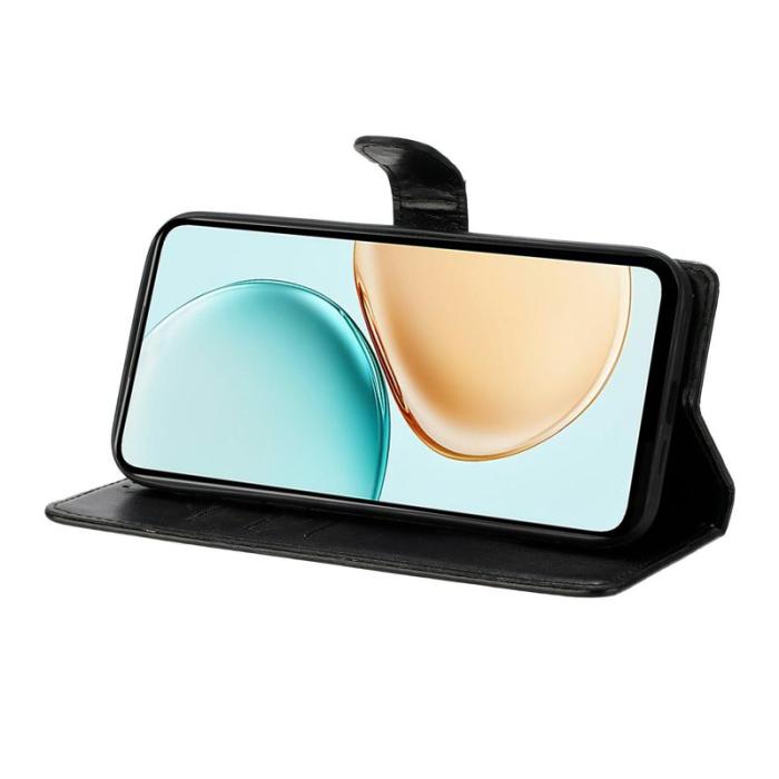 OEM - Samsung Galaxy S26 Ultra Fodral Konstläder Flip Cover - Svart