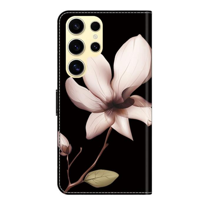 OEM - Samsung Galaxy S26 Ultra Fodral Magnetisk Lås 3D Mönster Äkta Läder - Rosa