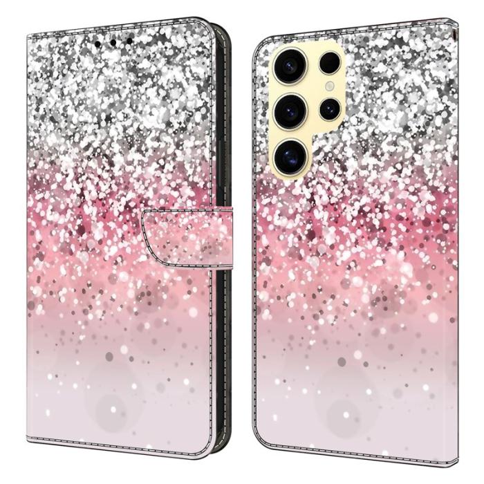 OEM - Samsung Galaxy S26 Ultra Fodral Magnetlås 3D Mönster Äkta Läder - Gradient