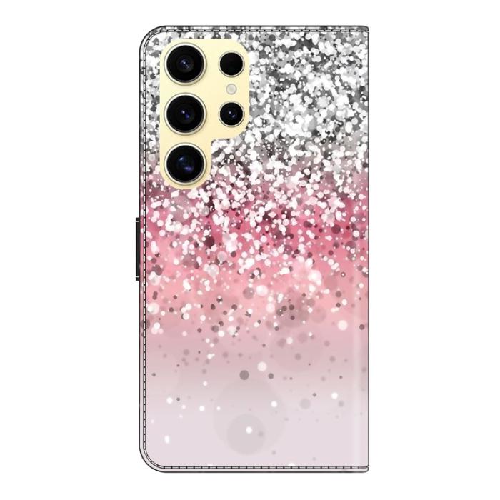 OEM - Samsung Galaxy S26 Ultra Fodral Magnetlås 3D Mönster Äkta Läder - Gradient